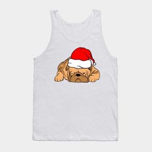 Bulldog Santa Tank Top